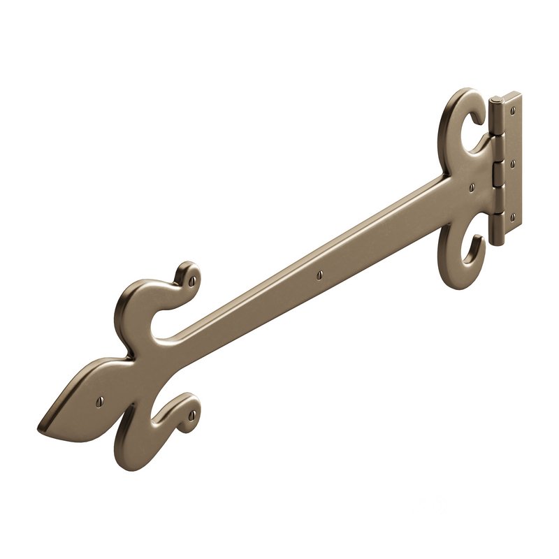 Wrought Iron Flush Mount Door Hinge Image 11