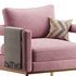 Avery Pink Velvet Chair With - Thumbnail 10