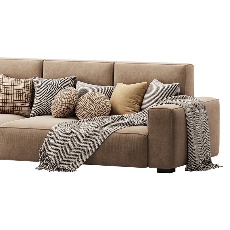Beige Standard Sofa Image 7