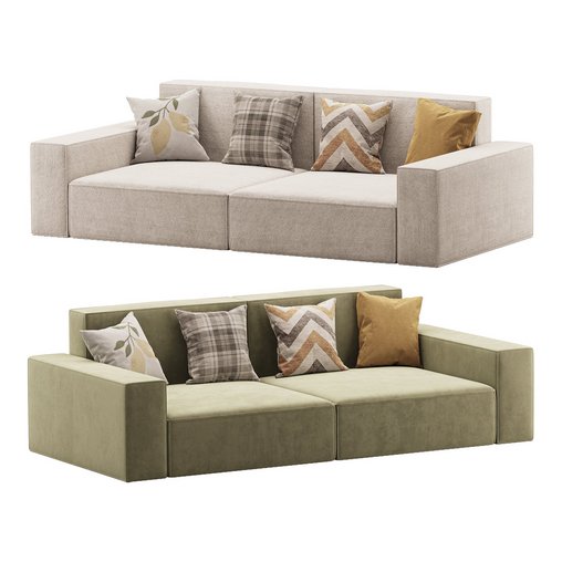 Living Spaces Use Sofa Couch in Grey