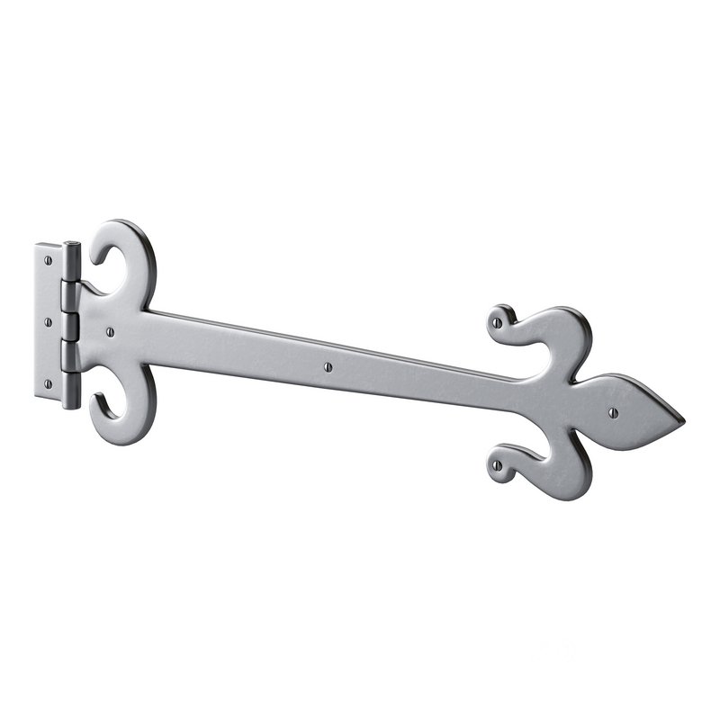 Wrought Iron Flush Mount Door Hinge Image 13