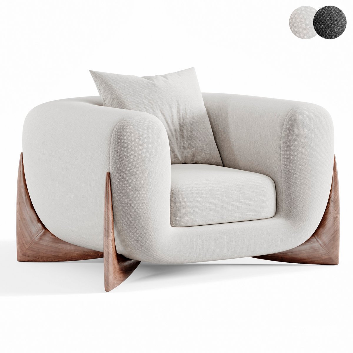 Softbay Armchair By Porada Image 1