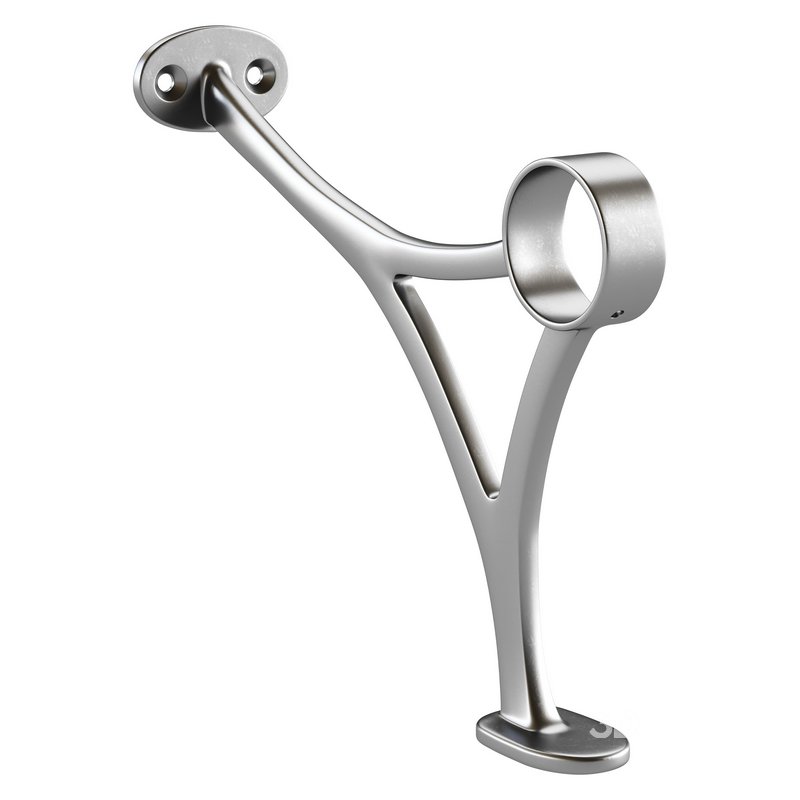 Polished Solid Brass Wall Mount Bar Bracket for Hanging Rail Image 10