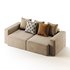 Vincent Navy Blue Retractable Sofa - Thumbnail 10