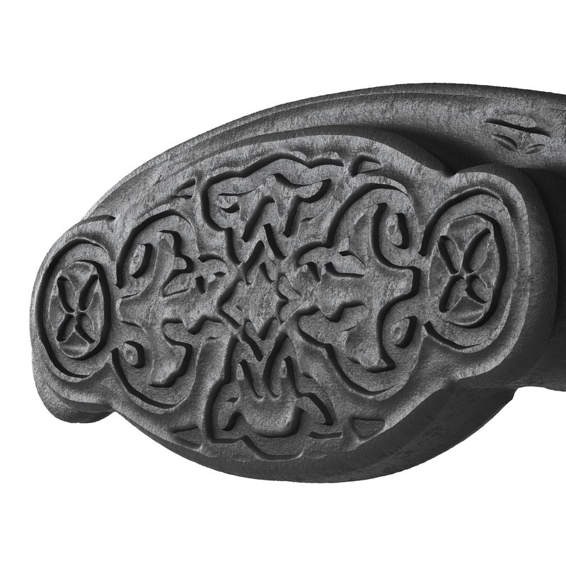 Black Floral Cabinet Drawer Cup Bin Pull Wrought Iron Image 15