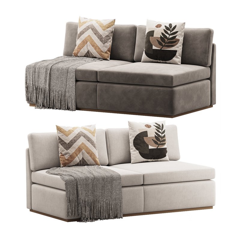 Haase Armless Sofa Image 1