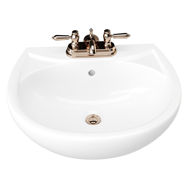 Ondine Pedestal white washbasin Image 12