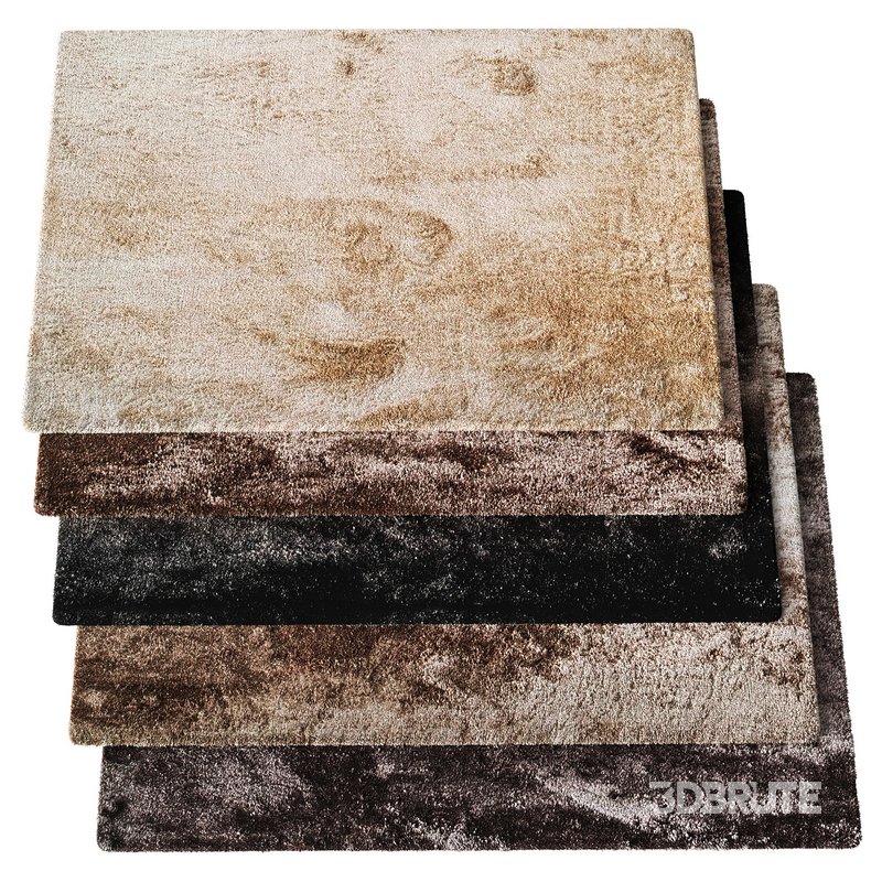 Shaggy rug Whisper Black Image 2