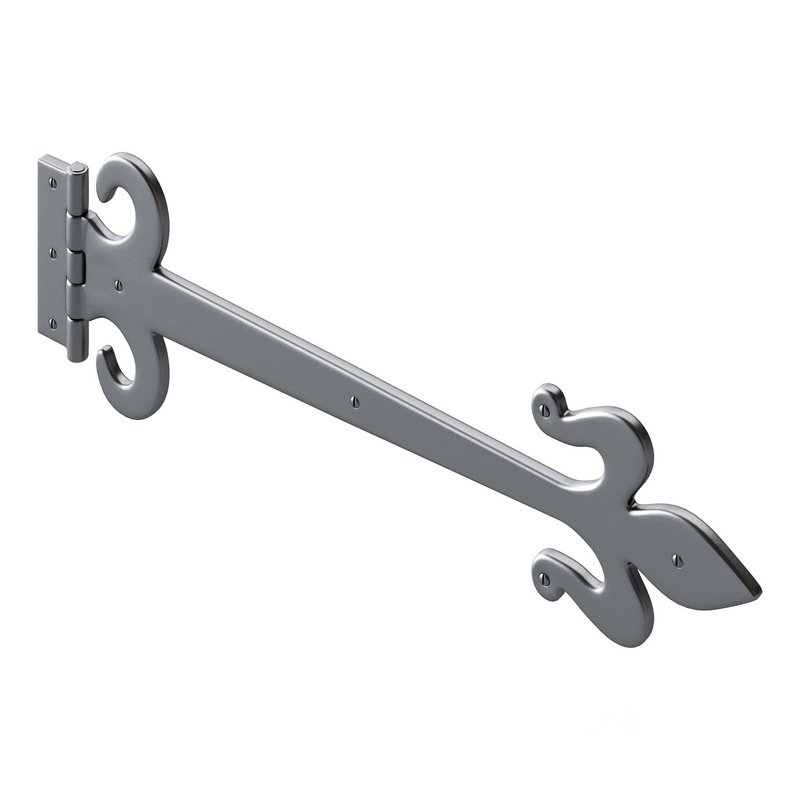 Wrought Iron Flush Mount Door Hinge Image 12