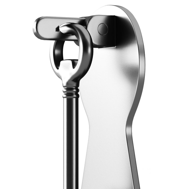 Door Knocker Black Cast Iron Key Image 12