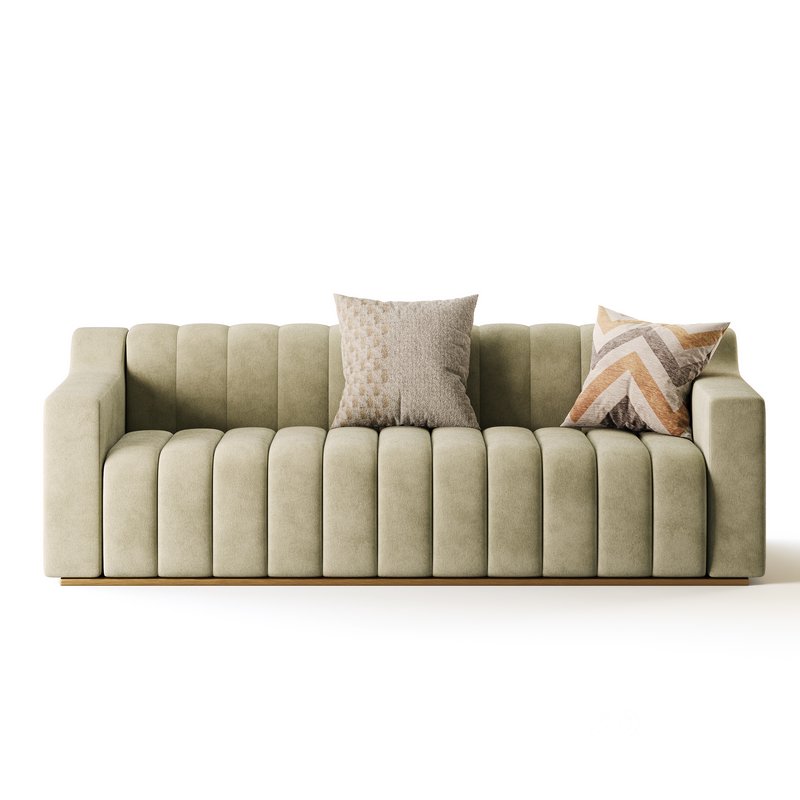 Room Simple Couch Chesterfield Fabric Sofa Image 10