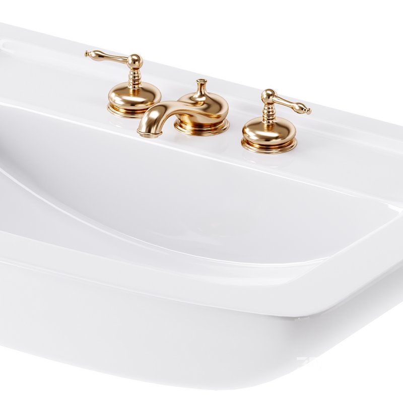 Vega Small Wall Mounted Bathroom Vessel Sink Image 14