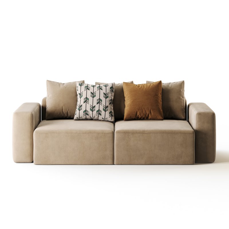 Vincent Navy Blue Retractable Sofa Image 11