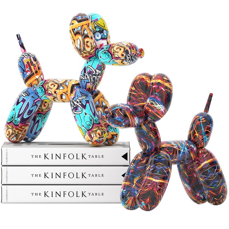 balloon dog statue decoration set Image 3