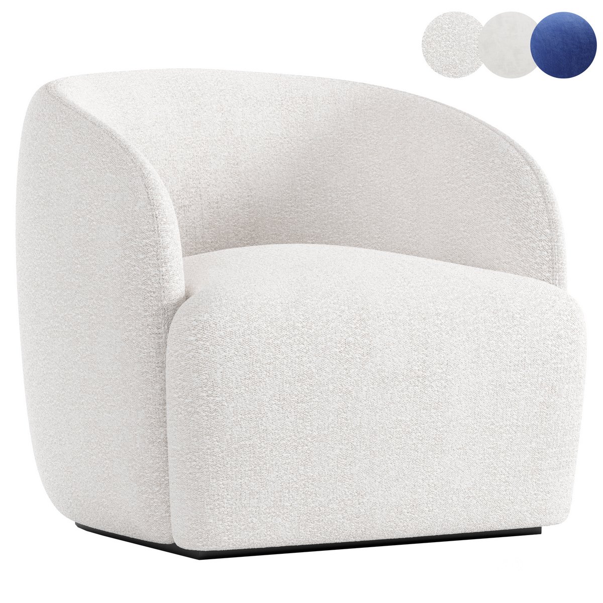 GWYNETH IVORY BOUCLE CHAIR Image 1