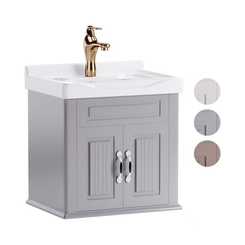 Adeline Large Wall Mounted Cabinet Vanity Bathroom Sink Image 1