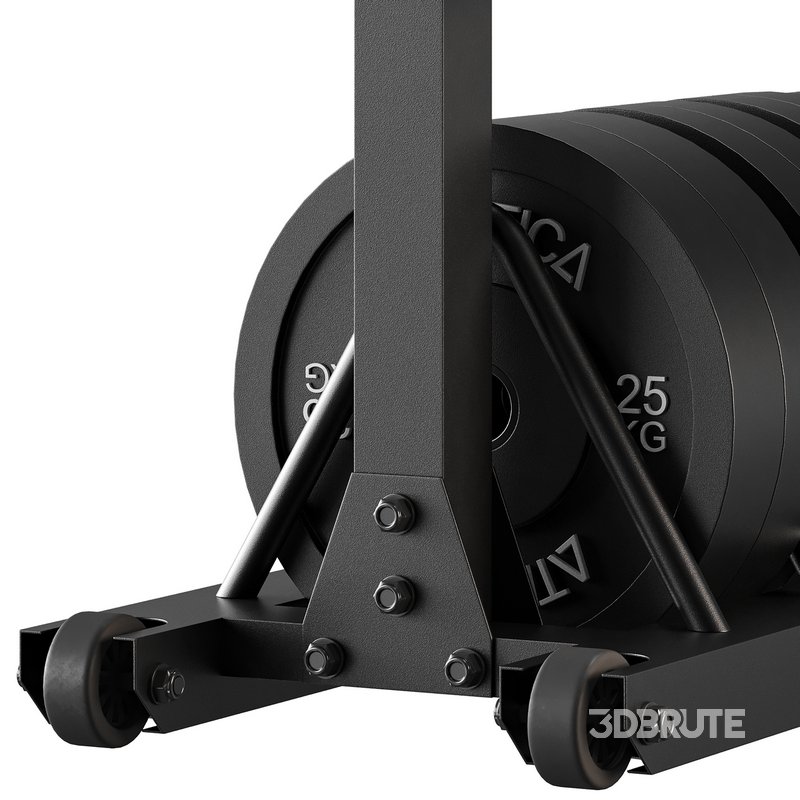 Tusker mobile weight plate rack Image 15