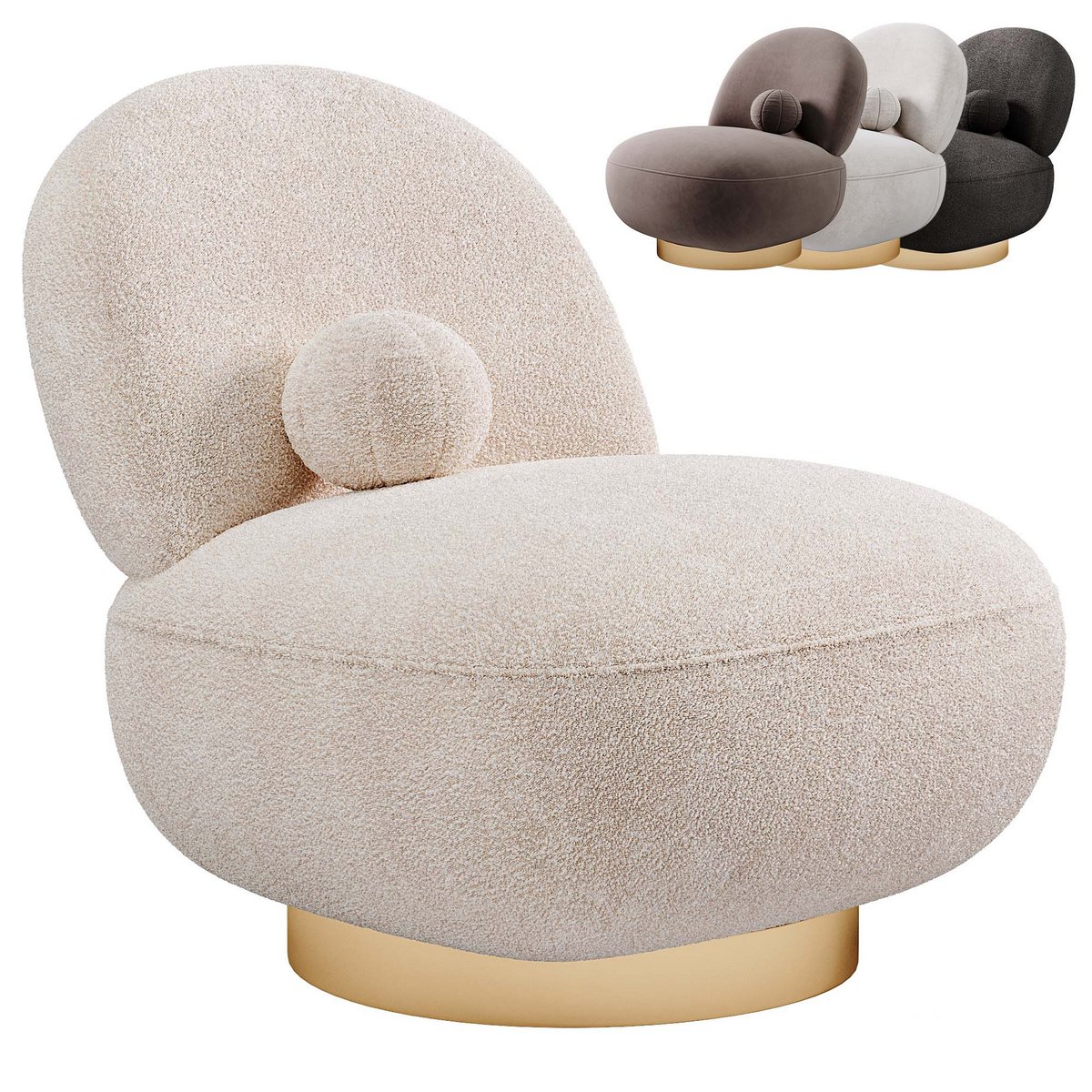 Clement Swivel Armchair Image 1