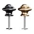 Wrought Iron Cabinet Knob Black Round - Thumbnail 1