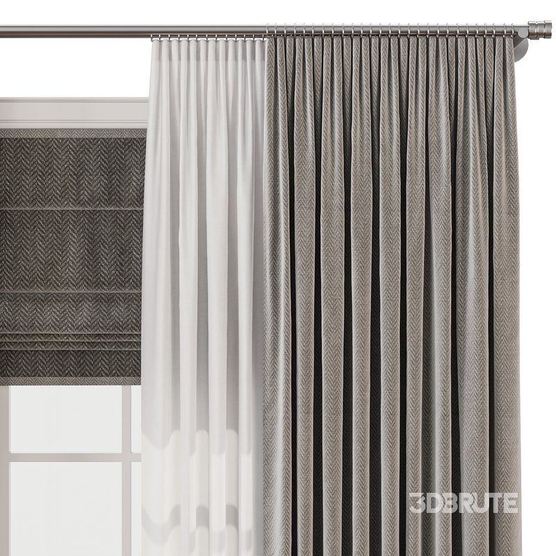 Curtain with tulle 59 Image 3