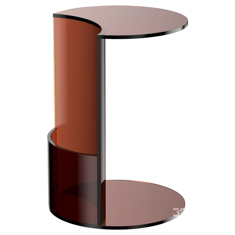 Ansel Acrylic Side Table Image 1