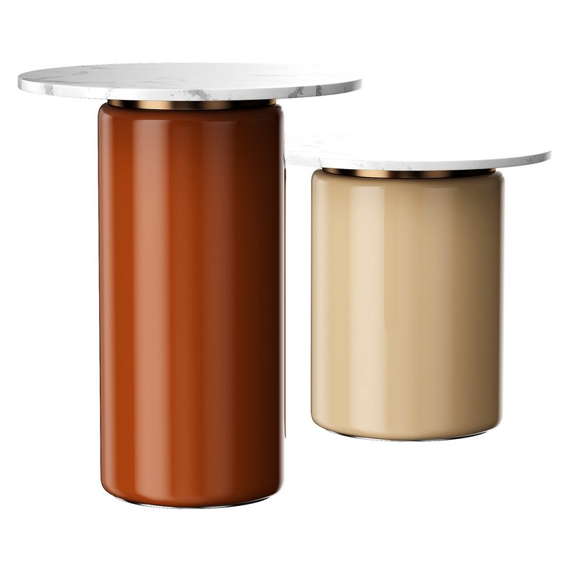 Tall Infinity Glass Side Table Image 1