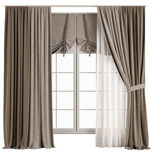 Curtain with tulle 33