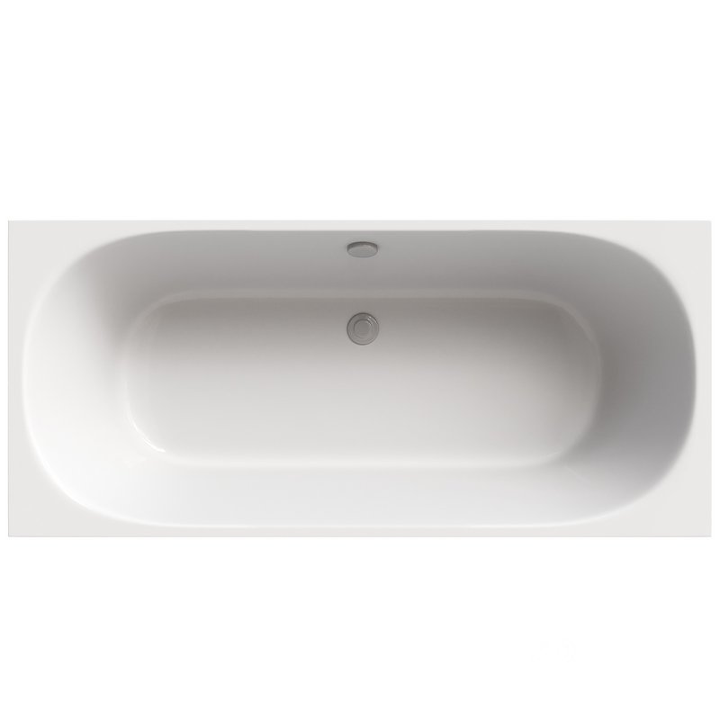 Acrylic bathtub Cezares Metauro 180×80 cm with frame Image 3