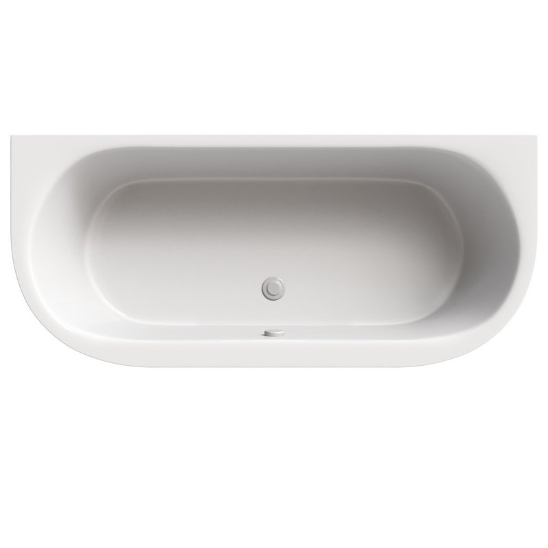 Acrylic bathtub Cezares Metauro wall W37 180×80 cm oval with frame Image 2