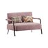 Casual Solid Color Living Room Loveseat in Grey - Thumbnail 4