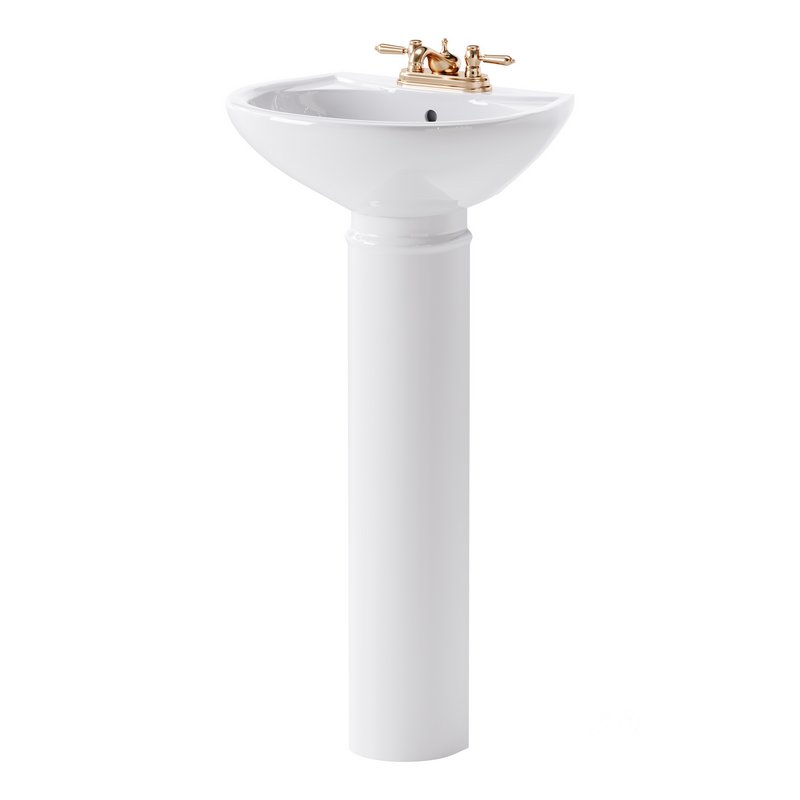 White Bathroom Sink Image 4