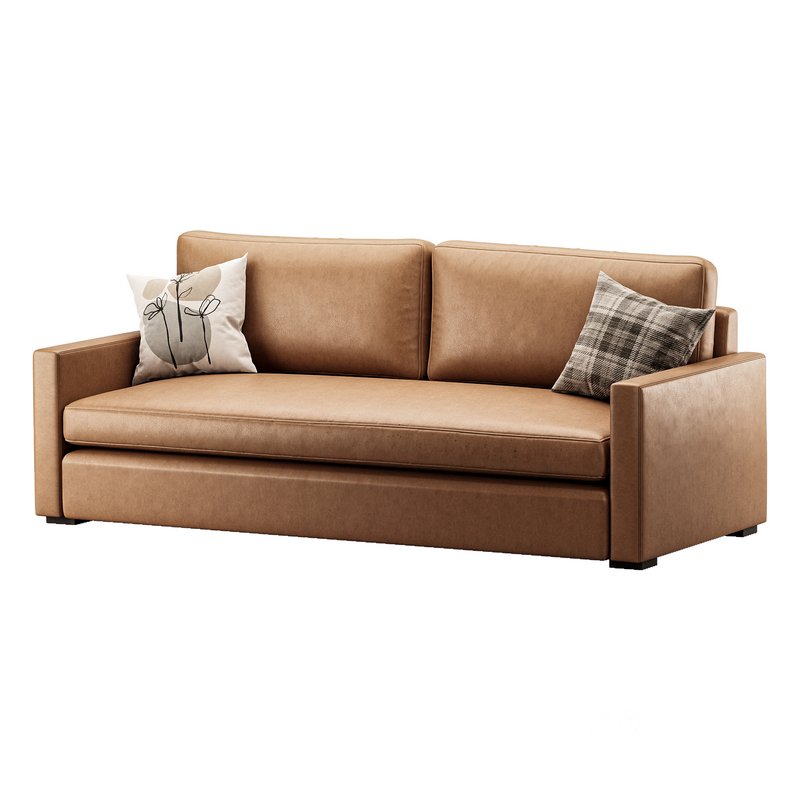 Benjara 86 Inch Fabric Upholstered Sofa Image 2