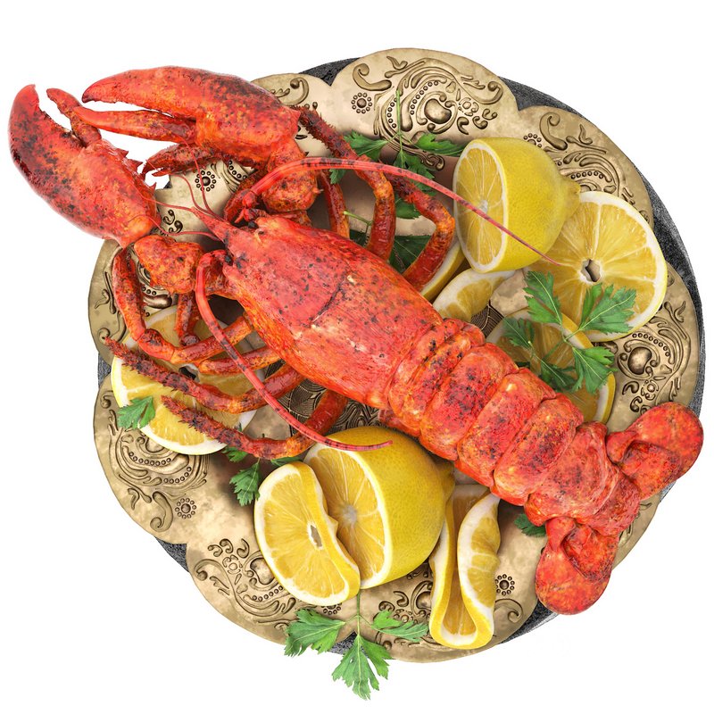 plate of seafood lobster Image 2