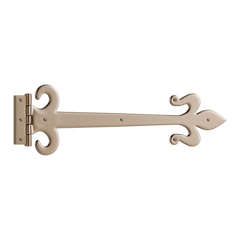 Wrought Iron Flush Mount Door Hinge Image 2