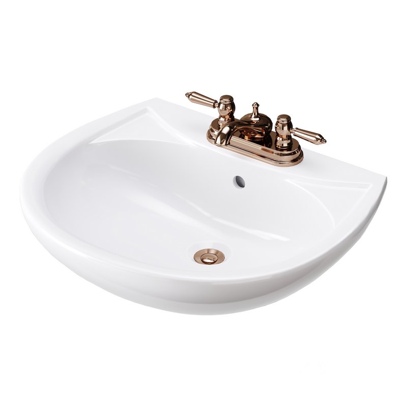 Ondine Pedestal white washbasin Image 6