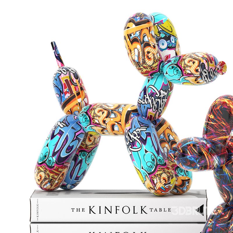 balloon dog statue decoration set Image 2