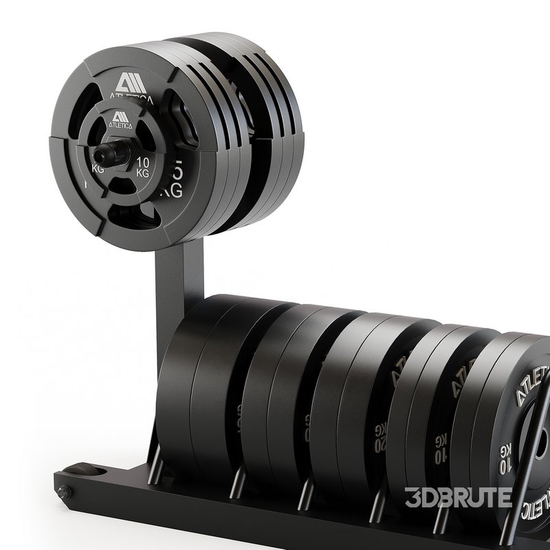 Tusker mobile weight plate rack Image 3