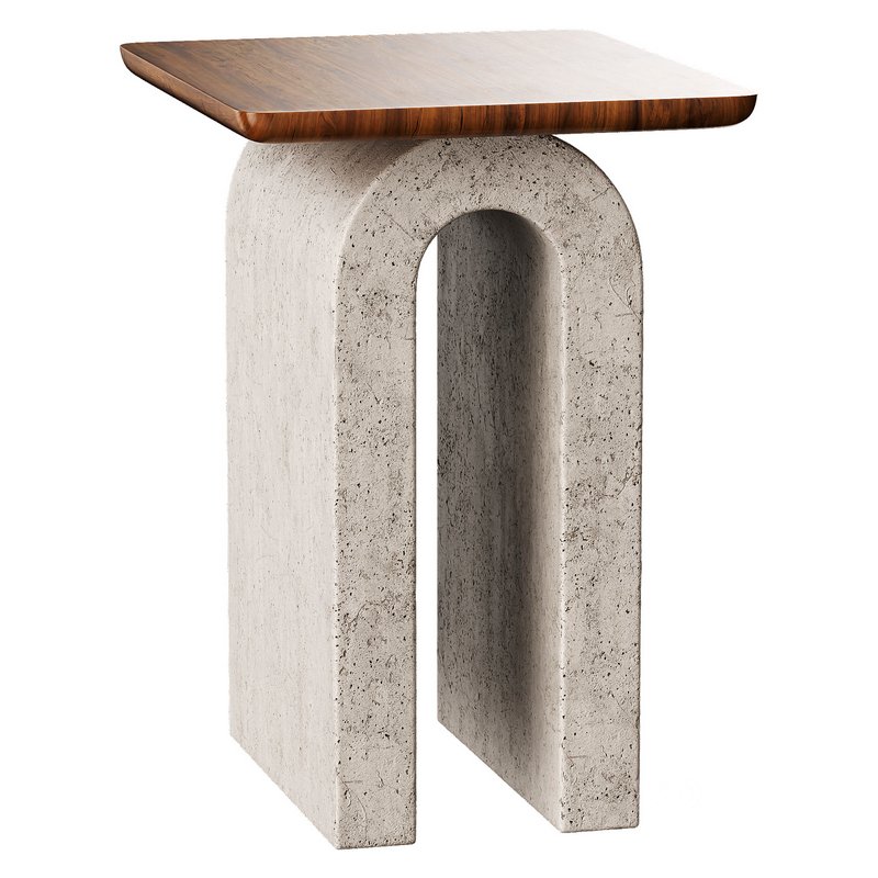 Aspen Sculptural Marble Table Image 2