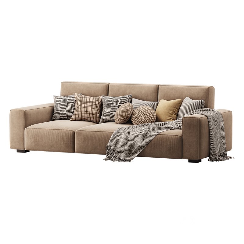 Beige Standard Sofa Image 11