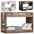 Abridged White Glaze Low Twin Kids Bunk Bed by crateandbarrel - Thumbnail 4