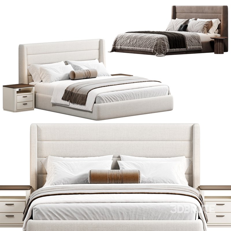 Emmit Bed, King, Quarry by Highfashionhome Image 2