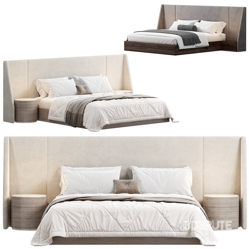 Nova Domus Janice Modern Bed and Nightstands by modishstore Image 2