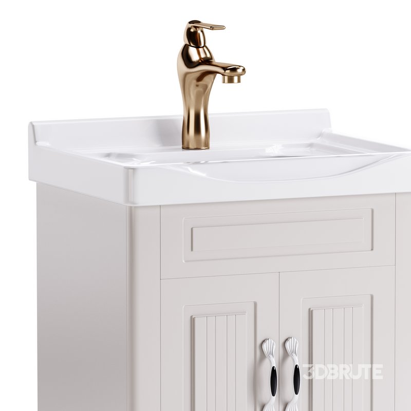 Adeline Large Wall Mounted Cabinet Vanity Bathroom Sink Image 3