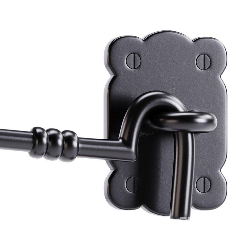 Black Door Latch Lock Image 4