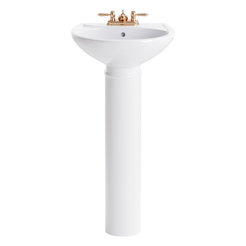 White Bathroom Sink Image 2