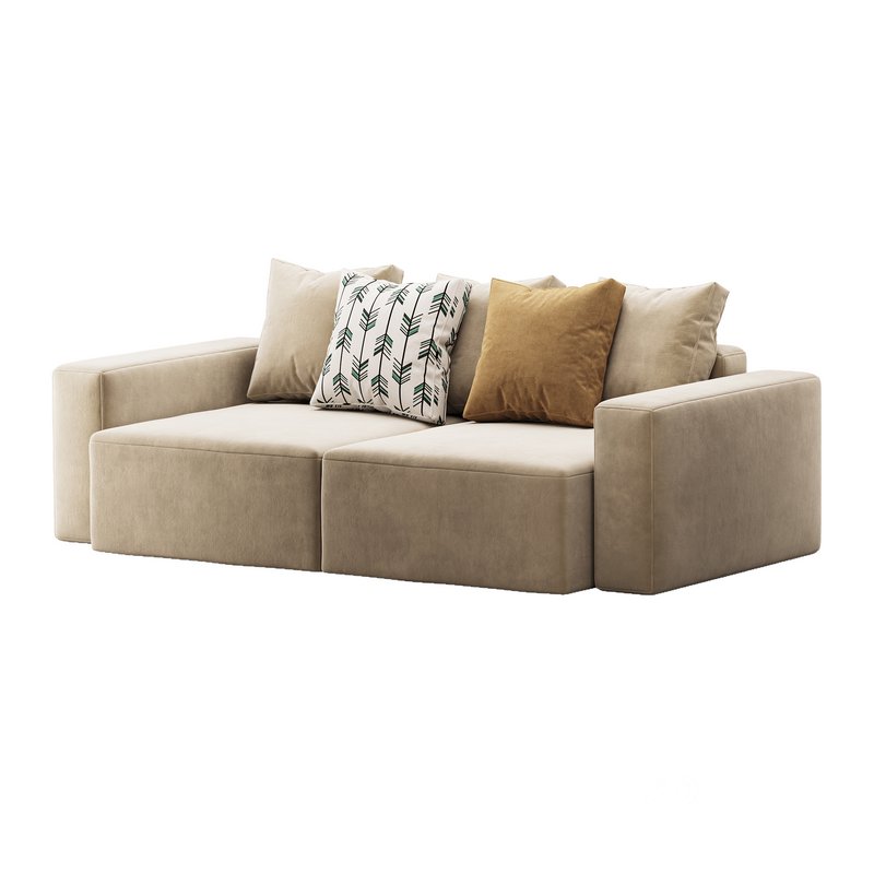 Vincent Navy Blue Retractable Sofa Image 6