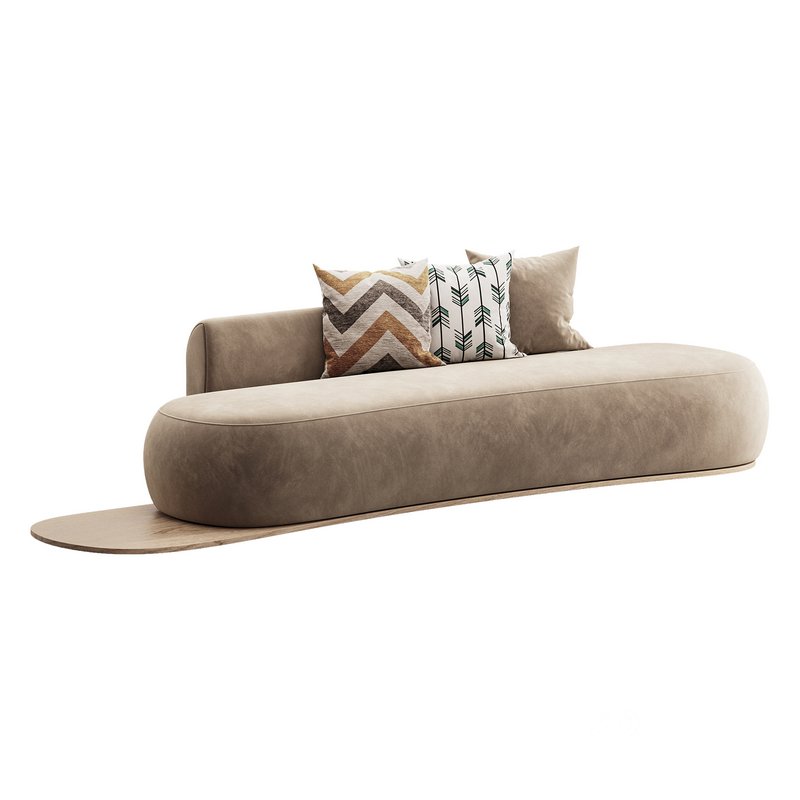 Niz Boucle Green Organic Sofa Image 2