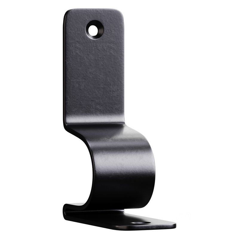 Polished Nickel Stair Runner Rod Bracket holder Image 2