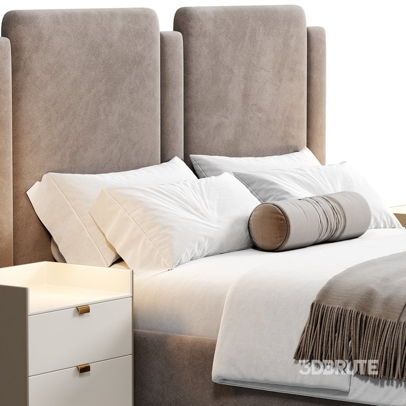 Soft wall panels Palace Bed by wallandwall Image 2