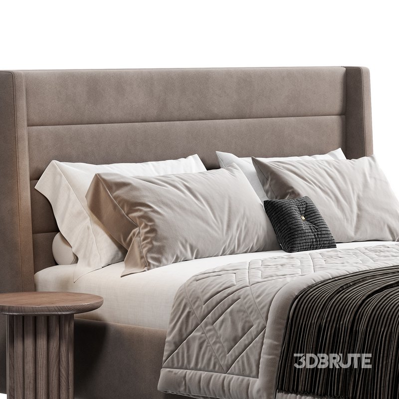 Emmit Bed, King, Quarry by Highfashionhome Image 4